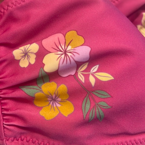 Spell & gypsy sample bikini top NWOT rare floral pink hibiscus - Picture 11 of 16